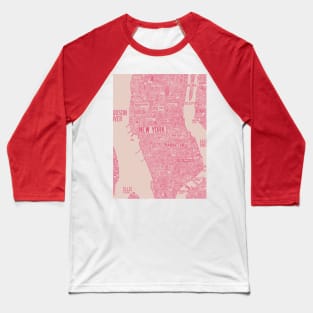 nyc map Baseball T-Shirt